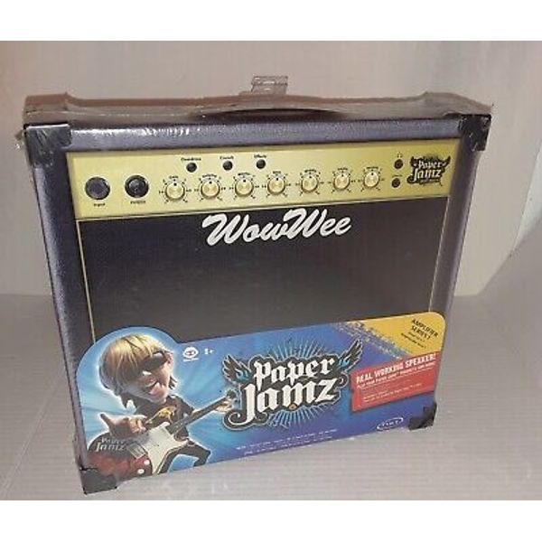 Paper Jamz Series 1 Guitar Amplifier 2009 WowWee Group Real Working Speakers