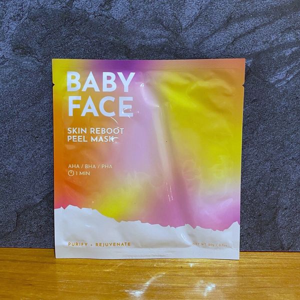 BABY FACE Skin Reboot Peel Mask Korean Skincare Facial Mask With АНА / BHA / PHA