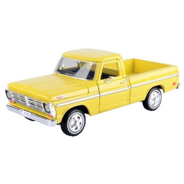 1972 F-100 Pickup Truck Yellow Timeless Legends Series 1/24 Diecast Model Car by Motormax 79384Y