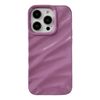 Caseative for iPhone 14 Pro Case,Water Ripple Pattern Curly Wave Shape Soft Phone Case (Purple)