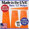3 - 5.5 " USA HARD logging Felling Bucking Tree Forestry Falling Spiked Wedges