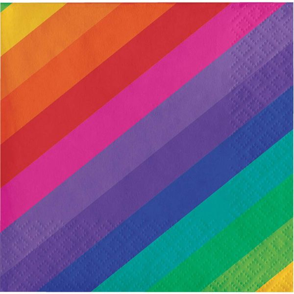 Bev Napkins-Rainbow Size 16ct Bev Napkins-Rainbow 16ct