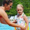 Swim Float Kids Back Belt: Pool Bubble Trainer Water Device