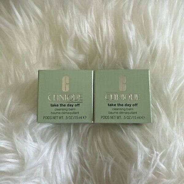 Clinique - 2x Take The Day Off Cleansing Balm .5oz./15ml Travel Size New in Box