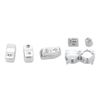 13Pcs Chrome Hand Control Switch Housing Cap Button Cover For Harley Road Glide