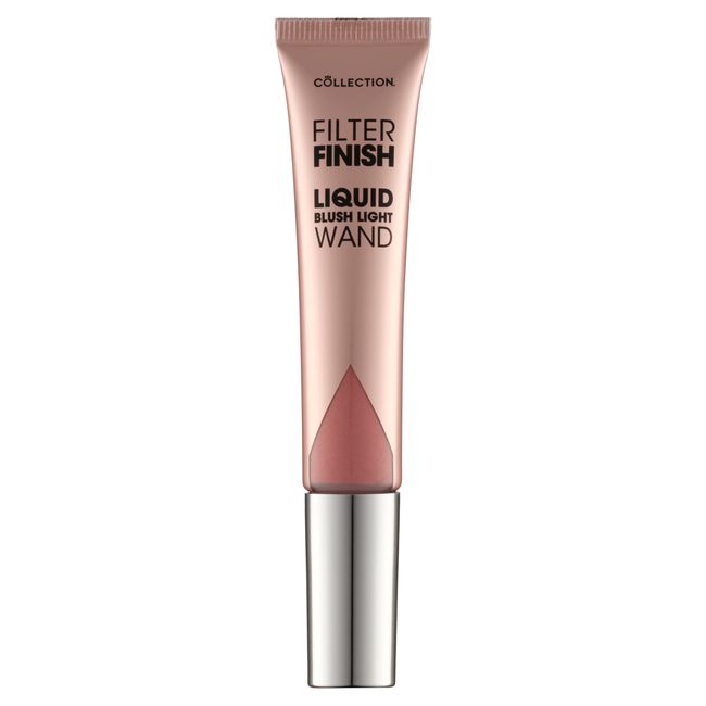 Collection Cosmetics Filter Finish Liquid Blush Wand, Highlighting & Illuminating, Peach Pleasure, Vegan