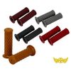 Motorcycle Diamond Handle Grip, Non-Piercing Type, Light Brown