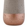 Axentia Concrete Toothbrush Holder, Grey, Rose Gold