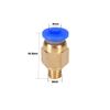 QitinDasen 20 Pieces 3D Printer PC4-M6 Pneumatic Connector, PC4-M6 Pneumatic Quick Fitting