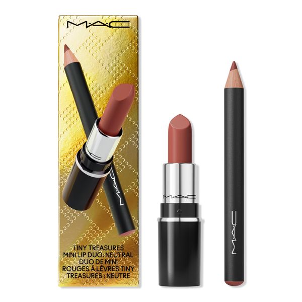 MAC Tiny Treasures Mini Lip Duo, Neutral, 2 Piece Set