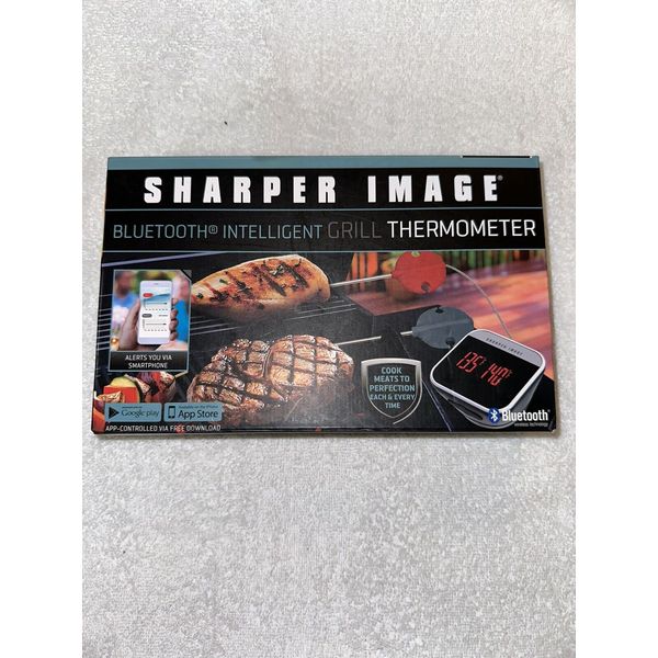 Sharper Image Bluetooth Intelligent Grill Thermometer, iOS / Android App Enabled