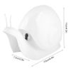 Unique Refillable Liquid Soap Dispenser Snail Shape Liquid Bottle for Kitchen(white)