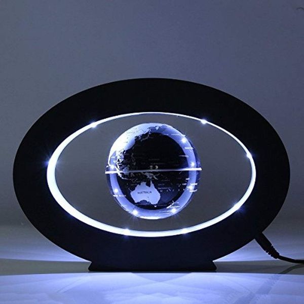 FUZADEL Magnetic Levitation Floating Globe Levitating Globes Floating Desk Levitation Floating World Globe Magnetic World Map LED Night Light Globe Magnetic Levitation Globe Lamp (Valentines Gift)