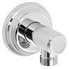 Welfenstein BK45 Wall Connection Elbow Round Chrome-Plated Brass