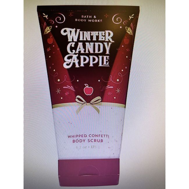 Bath & Body Works WINTER CANDY APPLE Whipped Confetti BODY SCRUB 6.2oz x1