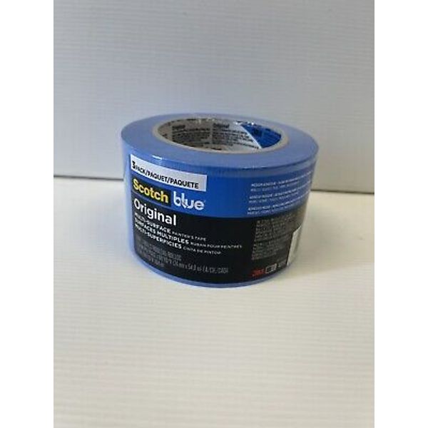 (3-Pk) 3M Scotch General Purpose Painters Tape Blue 0.94" x 60-yds 2090