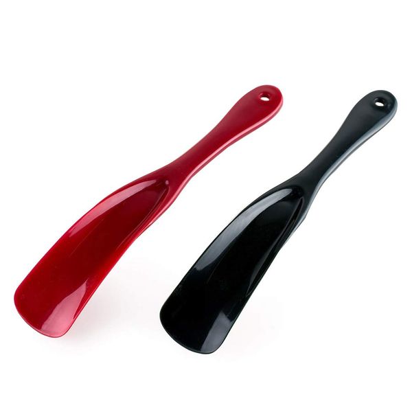 Wacnune 2 Pcs Plastic Shoe Horn.Fit for Men, Women, Kids and Seniors.19.5cm Flexible Plastic Shoe Horns Suitable for All Shoes Lazy Shoe Helper