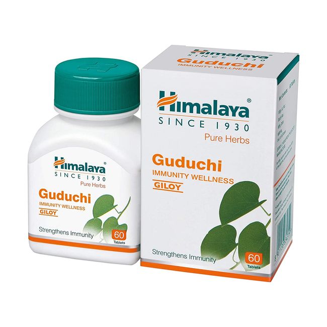 Himalaya Wellness Pure Herbs Guduchi Immunity Wellness |GILOY |Strengthens immunity| - 60 Tablet