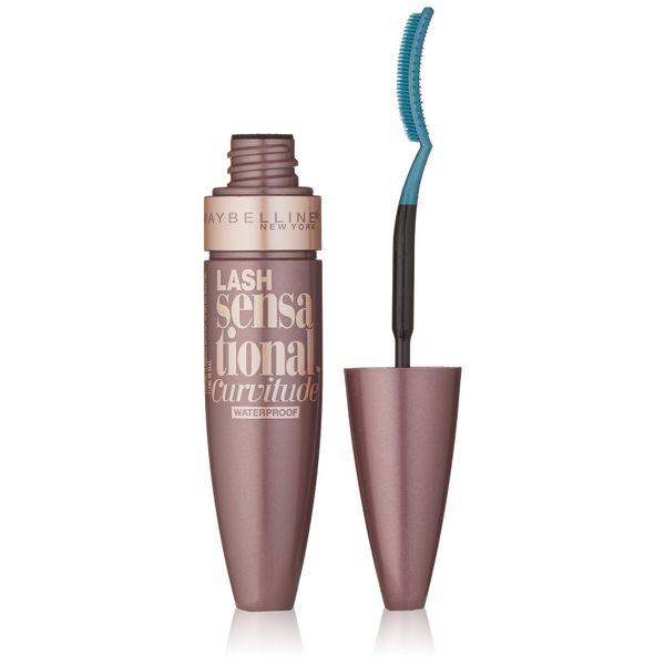 Maybelline New York Lash Sensational Curvitude Waterproof Mascara, Very Black, 0.32 Fluid Ounce