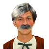 Forum Novelties Polyester Gepetto Wig and Moustache Kit, Grey
