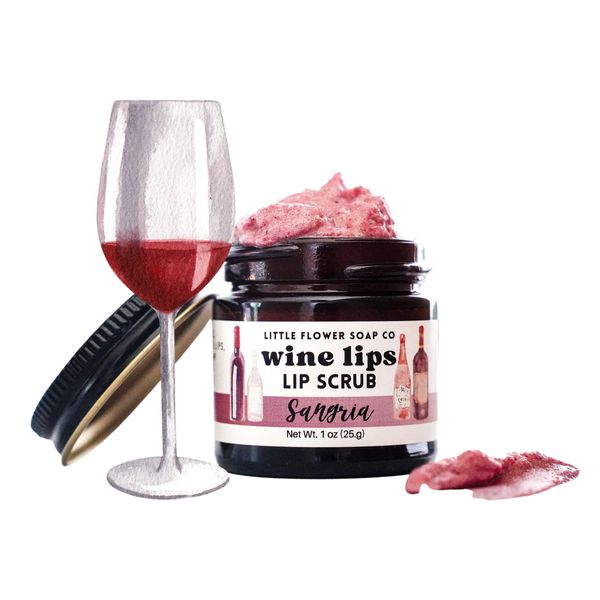 Lip Rescue Exfoliating Sugar Scrub - Sangria (Wine Lips)