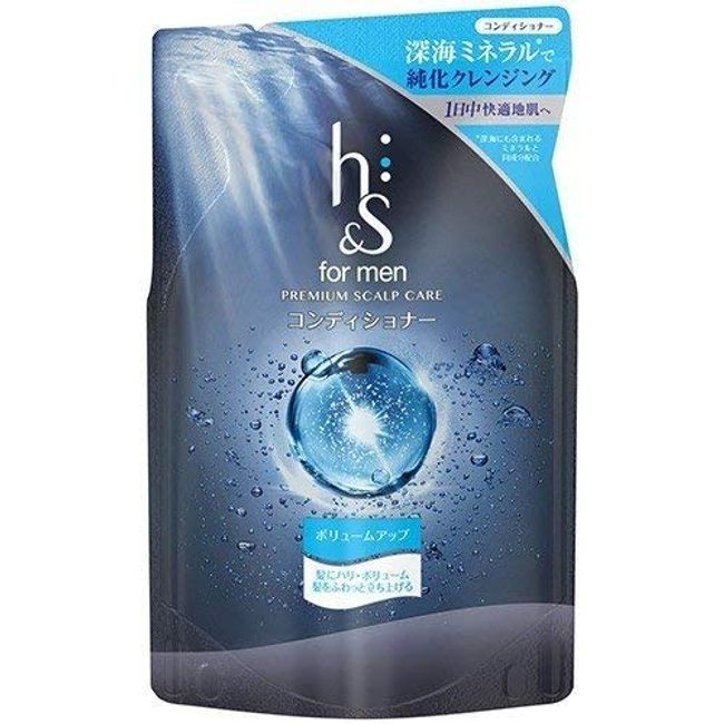 h&s for men Conditioner Volume Up Refill, 10.6 oz (300 g), Set of 10