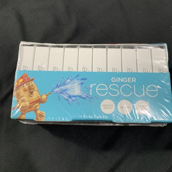 Ginger People Ginger Rescue Strong  24 Chewable Tablets Case of 10 Exp 5/26 New