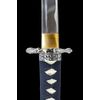 Makoto Handmade Sharp Katana Samurai Sword 40" - Serpent Cobra Snake Tsuba (Black)