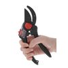 Takagi Stainless Steel Lightweight Labor Saving Pruning Shears, Anvil Shape, Red