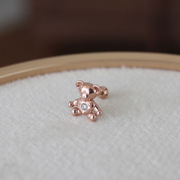 14k gold teddy bear piercing