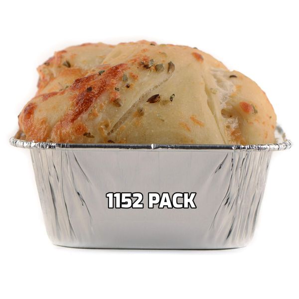 [1152 PACK] Aluminum Square Tin Muffin Pan 3 inch - Disposable Aluminum Cupcake Pans - Strong, Durable, Reusable, Recyclable - Muffin Tin Great for Baking Cupcakes, Muffins, Small Pies, Loafs (3 x 3)