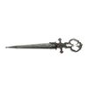 10 1/4" Silver Bodice Renaissance Scissor Dagger for EDC use, Renaissance Props, and Cosplay Costumes