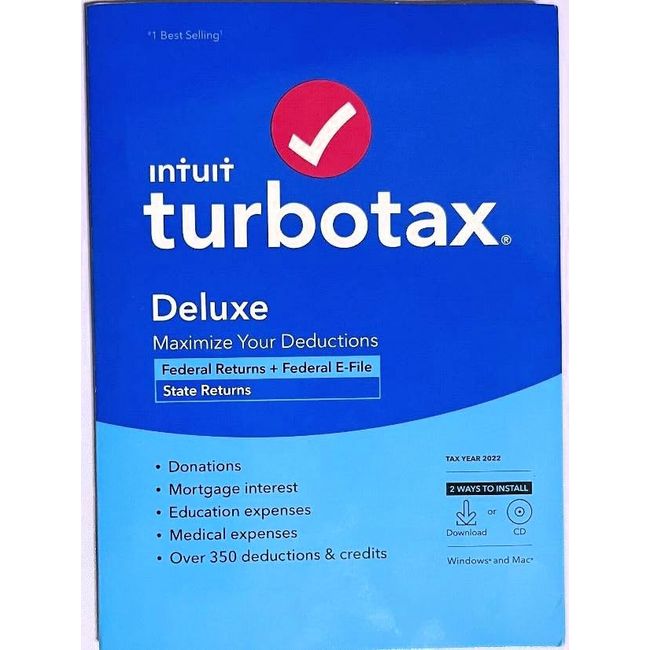 TurboTax Deluxe State 2022
