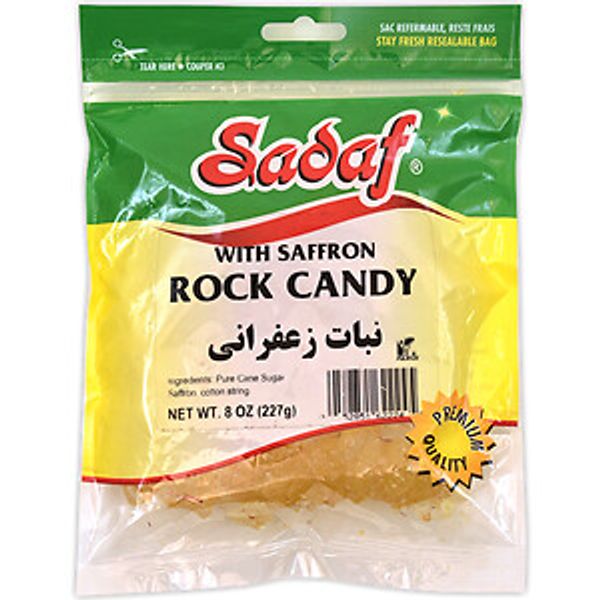Sadaf Rock Candy with Saffron 8 oz.