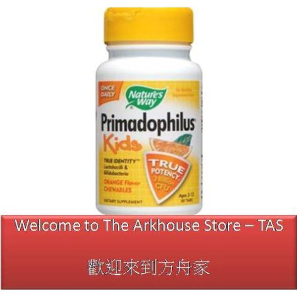 30 T Primadophilus Kids orange flavor 3 billion CFU - Nature's Way