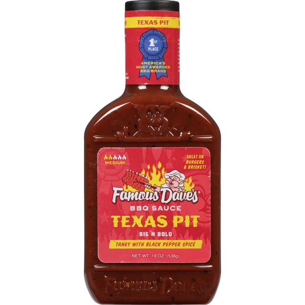 Famous Dave's - 1 pck, Texas Pit BBQ Sauce (19 oz.)