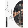 YFFSFDC Haircut Scissors Set, Haircut Scissors, Self Cut, Hair Cutting Scissors, Haircut Scissors, Hairdresser, Barber, Home Use, Set of 3
