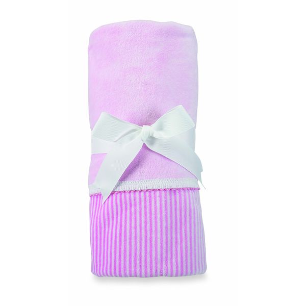 Mud Pie Velour Blanket, Pink