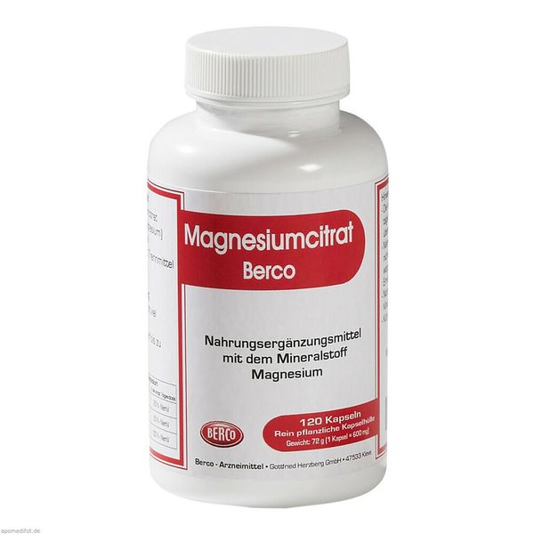 Magnesium Citrate Berco Capsules Pack of 120