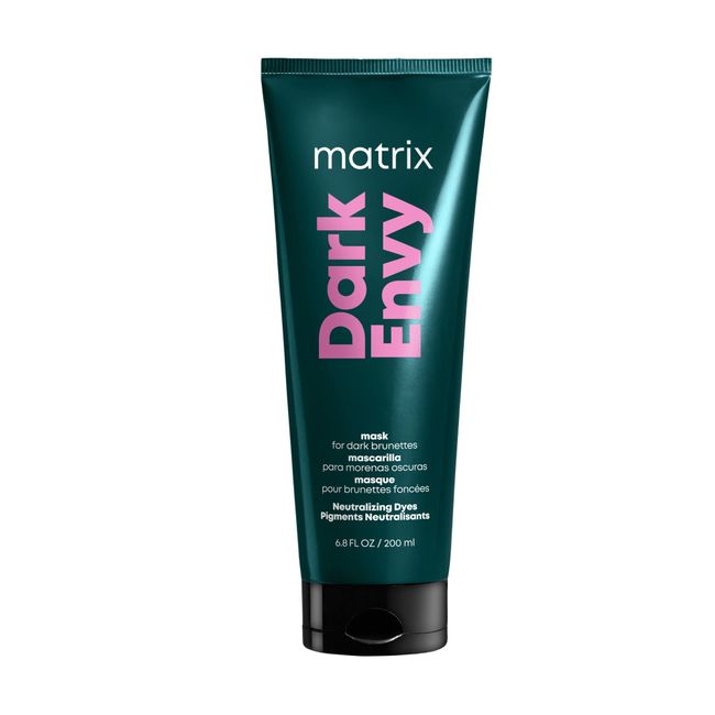 Matrix Dark Envy Toning Hair Mask | For Red Undertones in Dark Brown or Black Hair | Cool, Glossy Finish| Color Depositing | Salon Hair Mask | Packaging May Vary | 6.8 Fl. Oz.