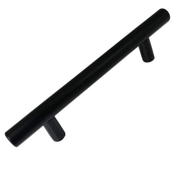 Dihl Pack of 10 Modern Black 96mm Centre-to-Centre T-Bar Kitchen Handle - 150mm Overall Length, Sleek and Sturdy Cabinet Drawer Pull for Contemporary Home Décor, Easy Installation, 10 Pcs
