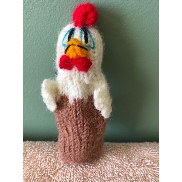 Rooster Finger Puppet Vintage