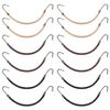 15 Pezzi Ganci per Capelli Elastici per Capelli Styling, Nero, Marrone e Biondo