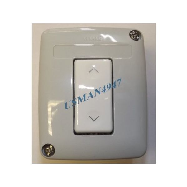 Rocker Switch for a roller garage door, roller shutter or awning