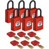 SafeKey Compact Padlock, 33mm x 67mm x 19mm, Black
