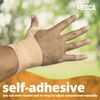 MEDca Self Adherent Cohesive Wrap Bandages 2 Inches X 5 Yards 12 Count with Strong Elastic First Aid Tape for Sprain Swelling and Soreness on Wrist and Ankle (Skin Color)