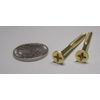 Brass #8 Phillips Flat Head Wood Screw x 2.00" Length, 50 Pcs