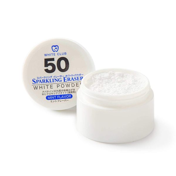 WHITECLUB Whitening Toothpaste (50% Apatite, Contents: 1.1 oz (30 g), Approx. 60 Uses), Made in Japan, Whitening Powder, Toothpaste, Sparkling Eraser, Mint