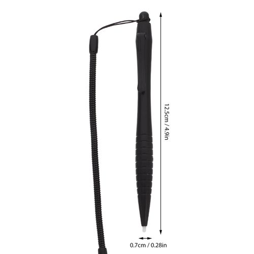 Homoyoyo 3Pcs Elastic Lanyard Tether, Touch Pen with Spring Rope Resistive, Portable Spring Rope Stylus Pen with Stylus Tip Touch for Anti-Lost Tablet Spiral to Tether Drawing