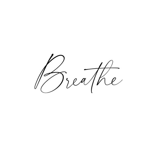 Breathe Temporary Tattoo 3cm Size Pack Of 4